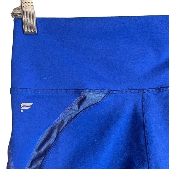 Fabletics Define PowerHold High Waisted Mesh Panel Leggings Blue Lapiz Small EUC - Picture 10 of 10